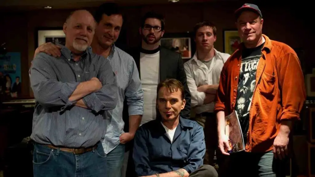 With Billy Bob Thornton. Filming a doc on monsters films influence on creators.